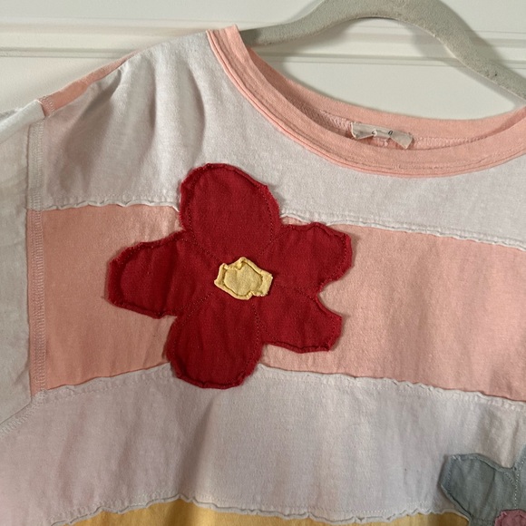 Easel Multicolor Floral Patchwork Top - Picture 6 of 8